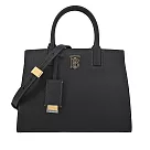 BURBERRY Frances經典TB標誌小牛皮迷你兩用包 黑色