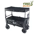 TreeWalker 可煞車露營手拉車、四輪推車─超值組合(推車+頂棚)