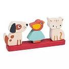 【美國 Mentari】可愛寵物疊疊樂(木製玩具/手眼協調)