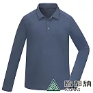 【ATUNAS 歐都納】男款ATUNAS─TEX吸濕排汗長袖POLO衫A1PSFF02M─ XL 墨藍