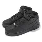Nike 休閒鞋 Air Force 1 Mid 07 男鞋 女鞋 黑 全黑 中筒 AF1 魔鬼氈 CW2289─001 25.5cm 黑