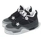 Nike 休閒鞋 Air Jordan 4 Retro GS Fear 大童 女鞋 恐懼 4代 AJ4 黑 灰 FQ8213─002