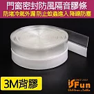 【iSFun】門窗密封*縫隙防風隔音防蟲膠條(35mm*3米)/透明