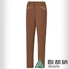 【ATUNAS 歐都納】女款海洋友善抗風彈性長褲A1PA2213W─ L 駱駝棕