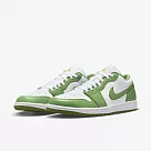 Nike 休閒鞋 Air Jordan 1 Low SE 男鞋 白 綠 CHLOROPHYLL 皮革 AJ1 HF4823─100