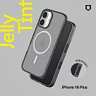犀牛盾 iPhone 16 Plus(6.7吋) JellyTint(MagSafe兼容)磁吸透明防摔手機殼─相機鍵按鈕版(終身黃化保固) ─ 酷墨灰