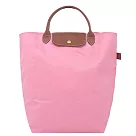 LONGCHAMP LE PLIAGE系列短把再生尼龍手提包(中) 棉花糖粉
