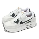 Nike 休閒鞋 Air Max 90 LV8 女鞋 米白 黑 厚底 增高 氣墊 運動鞋 HQ3497─100