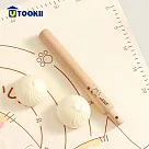 【UTOOKII】可愛貓咪附刻度櫸木擀麵棍 S