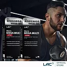 【LAC利維喜】2入組 活力男綜合食品錠90錠(加強型/男性綜合維他命/B群/薑黃/葉黃素/馬卡)