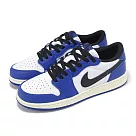 Nike 休閒鞋 Air Jordan 1 Low OG GS Game Royal 大童 女鞋 藍黑 AJ1 CZ0858─140