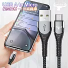 Cowhorn USB─A to Micro 快速充電編織線─1米
