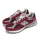 New Balance x Teddy Santis 休閒鞋 990 V3 男鞋 女鞋 紅灰 美製 拼接 碳板 經典 NB M990TF3─D