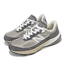 New Balance 休閒鞋 990 V6 男鞋 城堡灰 月岩灰 美製 拼接 麂皮 緩衝 經典 NB U990GR6─D