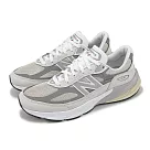 New Balance 休閒鞋 990 V6 男鞋 鏡灰 雲石 美製 麂皮 拼接 緩衝 經典 NB U990NC6─D