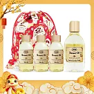 SABON 經典招財沐浴香氛組[(300ml+100MLX3]送束口袋─國際航空版