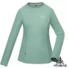 【ATUNAS 歐都納】女款POLARTEC POWER DRY吸濕排汗透氣快乾長袖T恤A1TSGZ02W─ M 霧綠
