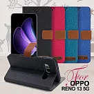 GENTEN for OPPO RENO 13 5G 自在文青風支架皮套 桃色
