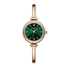 JULIUS 聚利時 小步舞曲鍊帶金氣質腕錶 JA─1293(四色/35X31mm) 玫金×綠