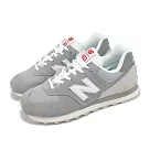 New Balance NB 休閒鞋 574 男鞋 女鞋 灰 白 麂皮 經典 情侶鞋 NB U574BKR─D
