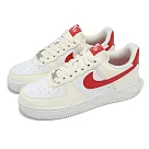 Nike 休閒鞋 Wmns Air Force 1 07 Next Nature 女鞋 米白 紅 AF1 DC9486─109