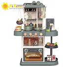 【Kikimmy】聲光噴霧廚房玩具43件組 莫藍迪綠