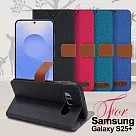 GENTEN for Samsung Galaxy S25+ 自在文青風支架皮套 桃色