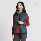 ADISI 女SMAWARM海洋溫控超撥水彈性背心 AV2421079 繡紅 (S─2XL)|蚵殼棉 運動外套 保暖背心 防潑水 抗風 海洋紗 M 翡翠綠