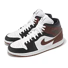 Nike 休閒鞋 Air Jordan 1 Mid SE 男鞋 黑 紅棕 AJ1 中筒 一代 HF3216─102