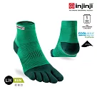 injinji Run輕量吸排五趾短襪NX S 蕨葉綠