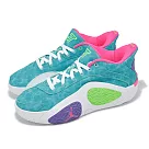 Nike 籃球鞋 Jordan Tatum 2 GS 大童 女鞋 藍 綠 氣墊 運動鞋 HJ7382─303