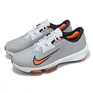 Nike 高爾夫球鞋 Air ZM Infinity TR Next% 2 男鞋 防潑水 灰橘 鞋釘 HQ2158─001