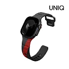 UNIQ Apple Watch 49/46/45/44mm Stride DE 氟橡膠防水矽膠錶帶 灰紅紋