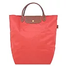 LONGCHAMP LE PLIAGE系列短把再生尼龍手提包(中) 番茄紅