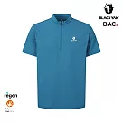BLACKYAK 男 ECO GRAPHIC短袖半開襟 M 藍色