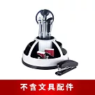 【O─Life】旋轉置物整理收納盒─不含文具/小物整理盒/儲物盒/桌面收納 黑白色