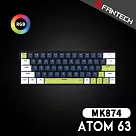 FANTECH ATOM63 60% 可換軸體RGB 紅軸機械式鍵盤(MK874)─藍色款
