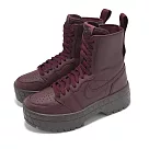 Nike 靴子 Wmns Air Jordan 1 High Brooklyn 女鞋 酒紅 棕 厚底 休閒鞋 FJ5737─600