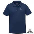 【ATUNAS 歐都納】男款循環吸濕排汗短袖POLO衫/大尺碼A8PS2529MC─ M 深藍