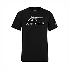 Asics [2031E781─001] 男 T恤 運動上衣 休閒短袖 黑銀 亞版