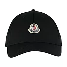 Moncler 經典Logo 標誌棉質棒球帽 (黑色)