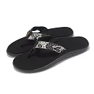 Teva 拖鞋 Voya Flip 女鞋 黑 白 再生織帶拖鞋 支撐 人字拖 夾腳拖 1019040SRNBL