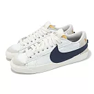 Nike 休閒鞋 Wmns Blazer Low 77 Jumbo 女鞋 白 深藍 大勾勾 FZ6773─100