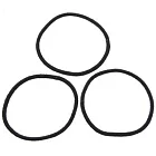 [MUJI 無印良品]髮圈/細/黑/3個