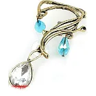 【Bling Q】簡單復古水鑽耳環