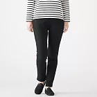 [MUJI無印良品]女棉混彈性內裏刷毛緊身長褲M黑色