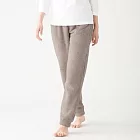 [MUJI無印良品]女聚酯纖維絨毛刷毛長褲S灰棕
