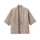 [MUJI無印良品]兒童有機棉法蘭絨日式棉襖外套110~120棕色