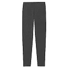 [MUJI無印良品]女有機棉混彈性天竺全長緊身褲L墨灰