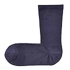 [MUJI無印良品]男棉混腳跟特殊編織錐形直角襪暗藍24~28cm